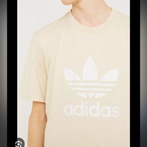 Adidas Cream Tee with Logo